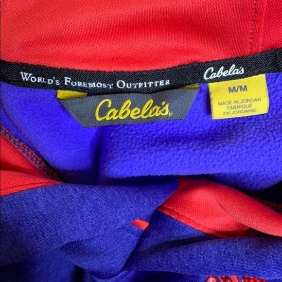 Cabela’s Womens Long Sleeve Polyester Hoodie Sweater Blue Size Medium - Picture 3 of 14